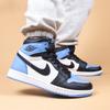 Детские кроссовки Air Jordan 1 Retro High OG GS UNC Toe Blue University-Blue Black FD1437-400