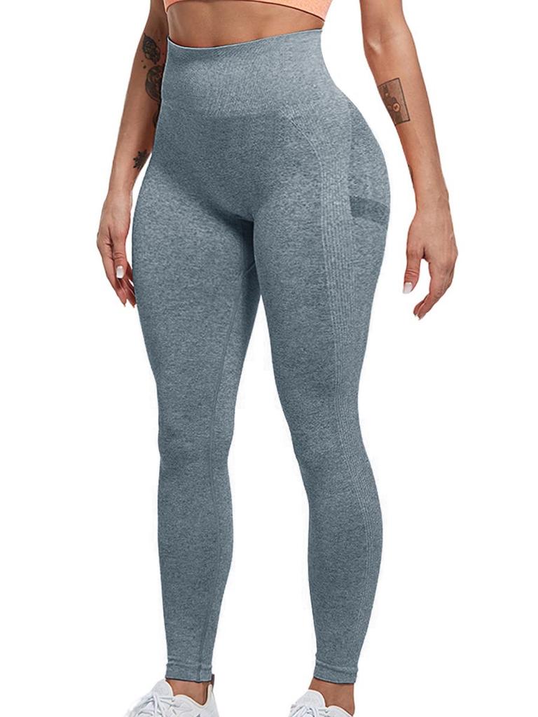 European and American Popular Seamless High Waist Hip-Lifting Yoga Pants with Abdomen Control