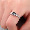 Huitan Trendy Women Wedding Rings Color Thin Ring Temperament Elegant Bridal Marriage Maniage Bands Accessories Jewelry