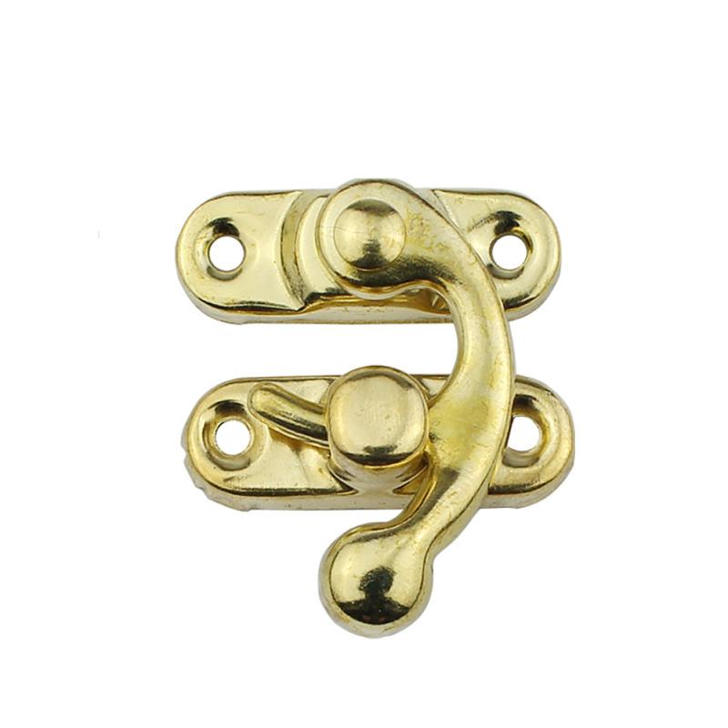 Бронзовая застежка-защелка в стиле ретро, металлическая защелка, изогнутая пряжка для чемодана, шкатулка для драгоценностей, ящик для инструментов