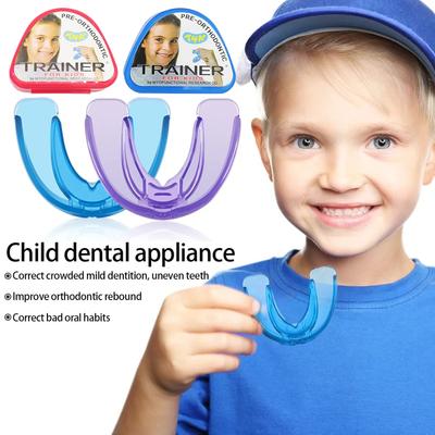 1 Набор T4K Детский Стоматологический Зубной Ортодонтический Аппарат Тренажер для Детского Выравнивания Зубов Брекеты Капы Фаза Мягкая и Жесткая