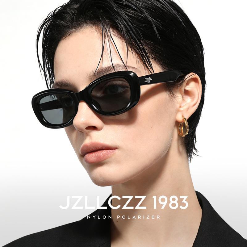 New nylon polarized sunglasses for women, high-end, face-slimming, UV protection, sun protection, high-definition protective eyewear