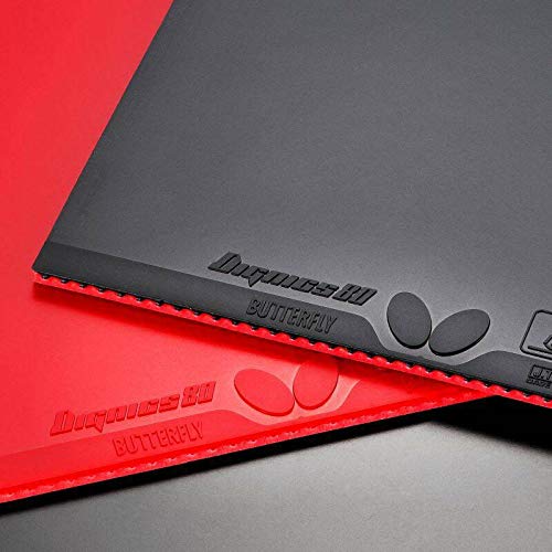 Накладка для настольного тенниса Butterfly Dignics 80 Back Soft High Tension Red Extra Thick 06050