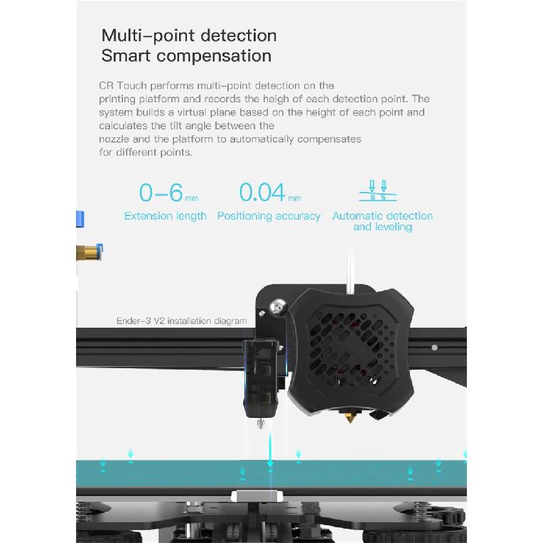 CREALITY CR Touch Auto Leveling Sensor 3D Printer Bed Leveling Sensor Kit for Ender-3 Pro/ Ender-3 V2/Ender-3 Max/Ender 5/5 Pro