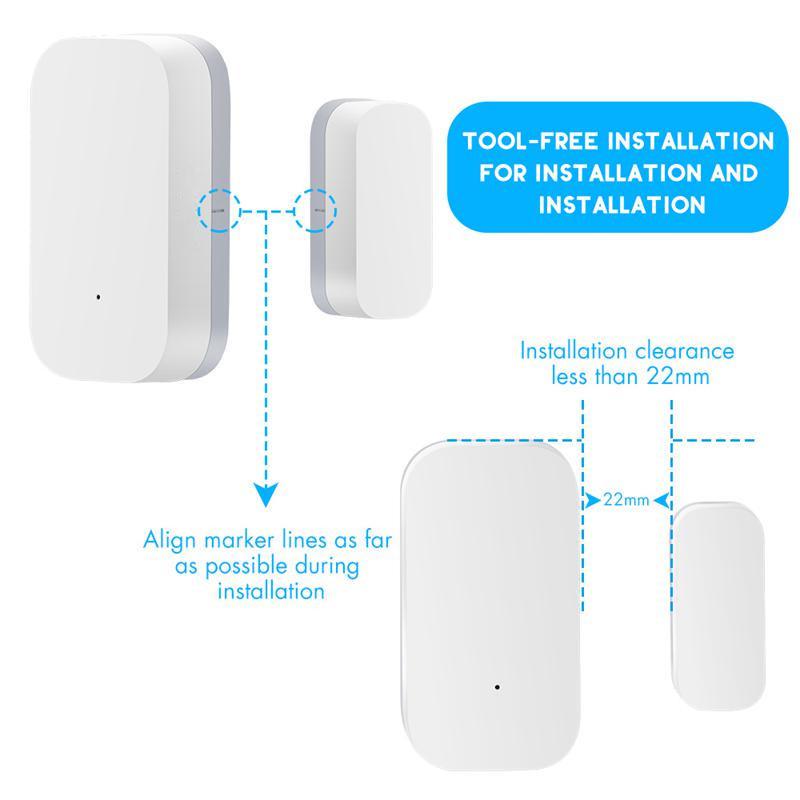 Xiaomi Датчик двери, окна Aqara, беспроводное соединение Zigbee, умный мини-датчик двери, работающий со шлюзом-концентратором для Homekit Mi Home, управление приложением