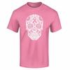 Breast Cancer Day of The Dead Skull T-shirt Pink Ribbon Shirts