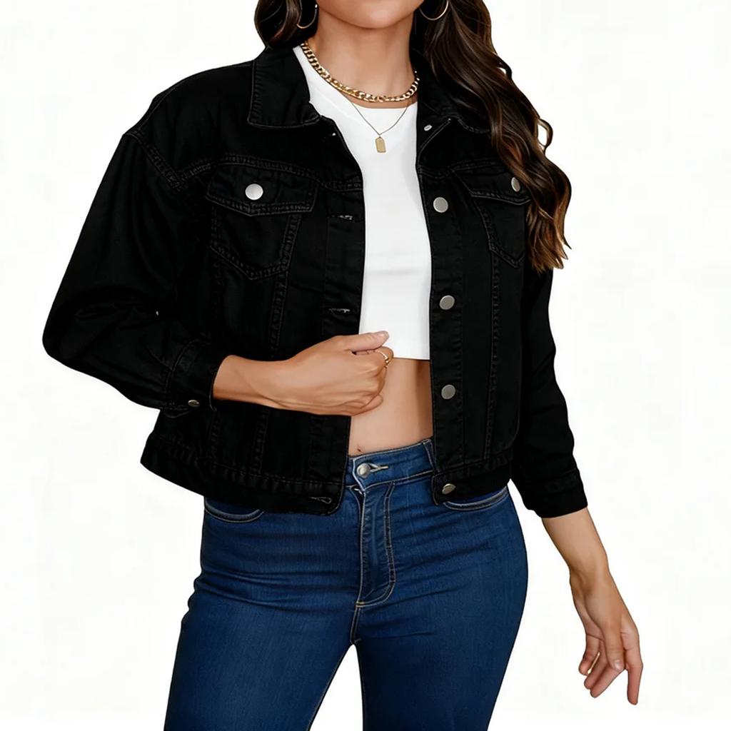 Модная женская повседневная куртка свободного кроя