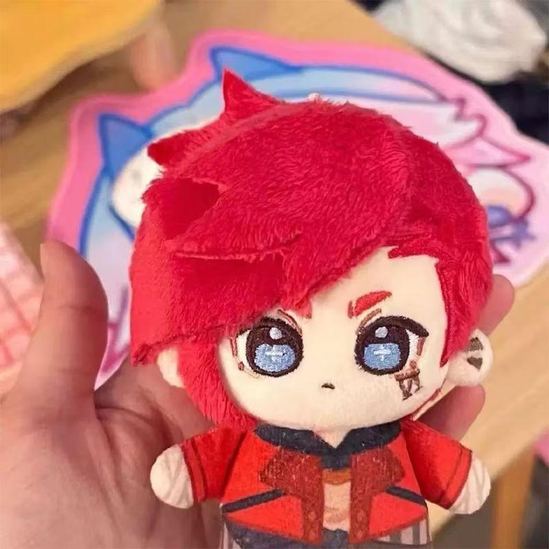 Arcane Caitlyn Vi Cotton Plush Keychain 10cm Stuffed Doll Fanart Chibi Figure Bag Charm Keyring Pendant Gift For Gamers