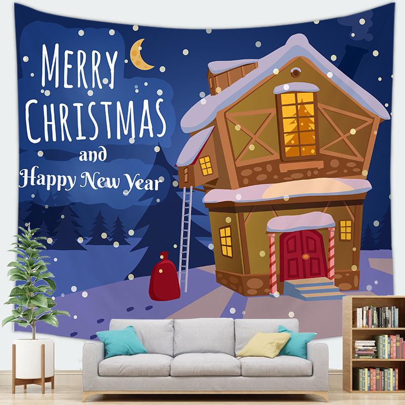 Рождественская серия Украшение Рождественский подвесной тканевый гобелен Настенное украшение