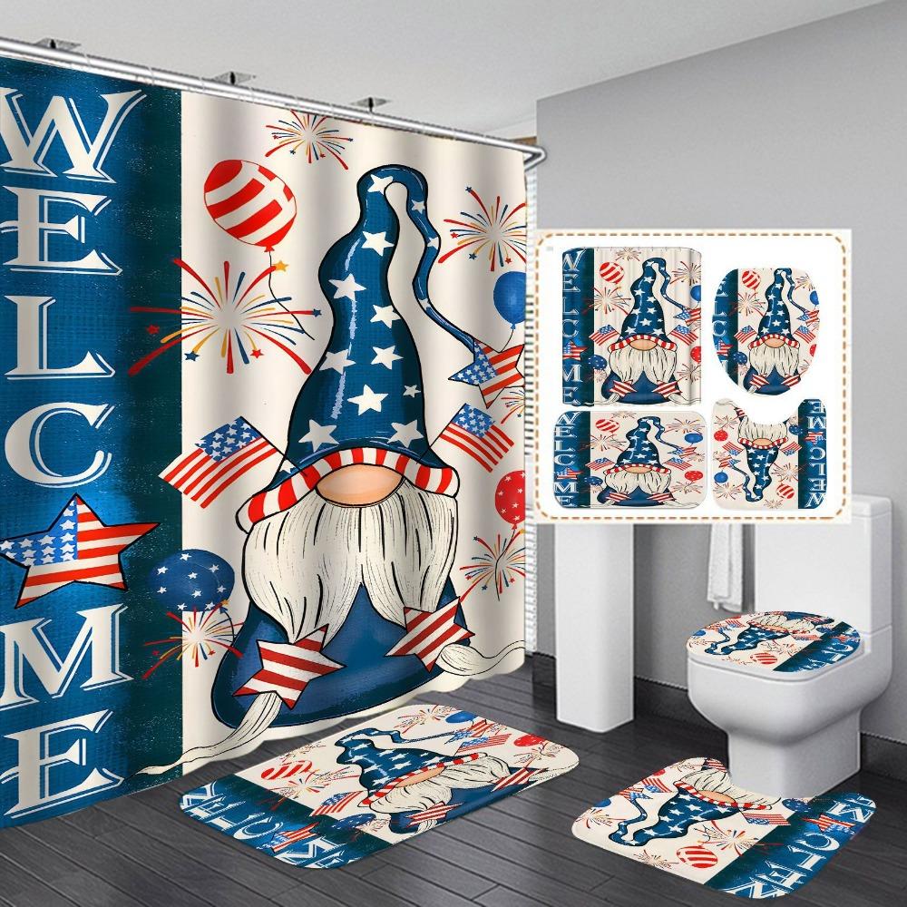 Водонепроницаемая и устойчивая к плесени занавеска для душа для ванной комнаты, разделение сухого и влажного воздуха, затемнение и теплая занавеска для душа, комплект из четырех предметов