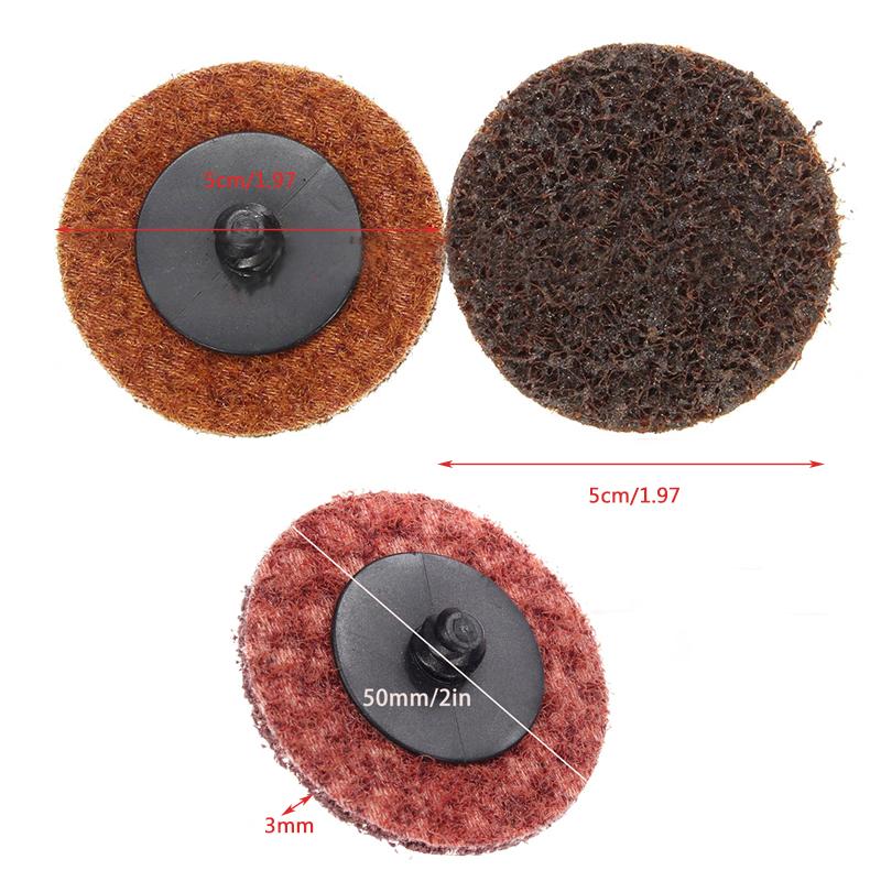35 шт. шлифовальных дисков 2" Type R Roll Lock Discs Pads Sanding Roloc Abrasives