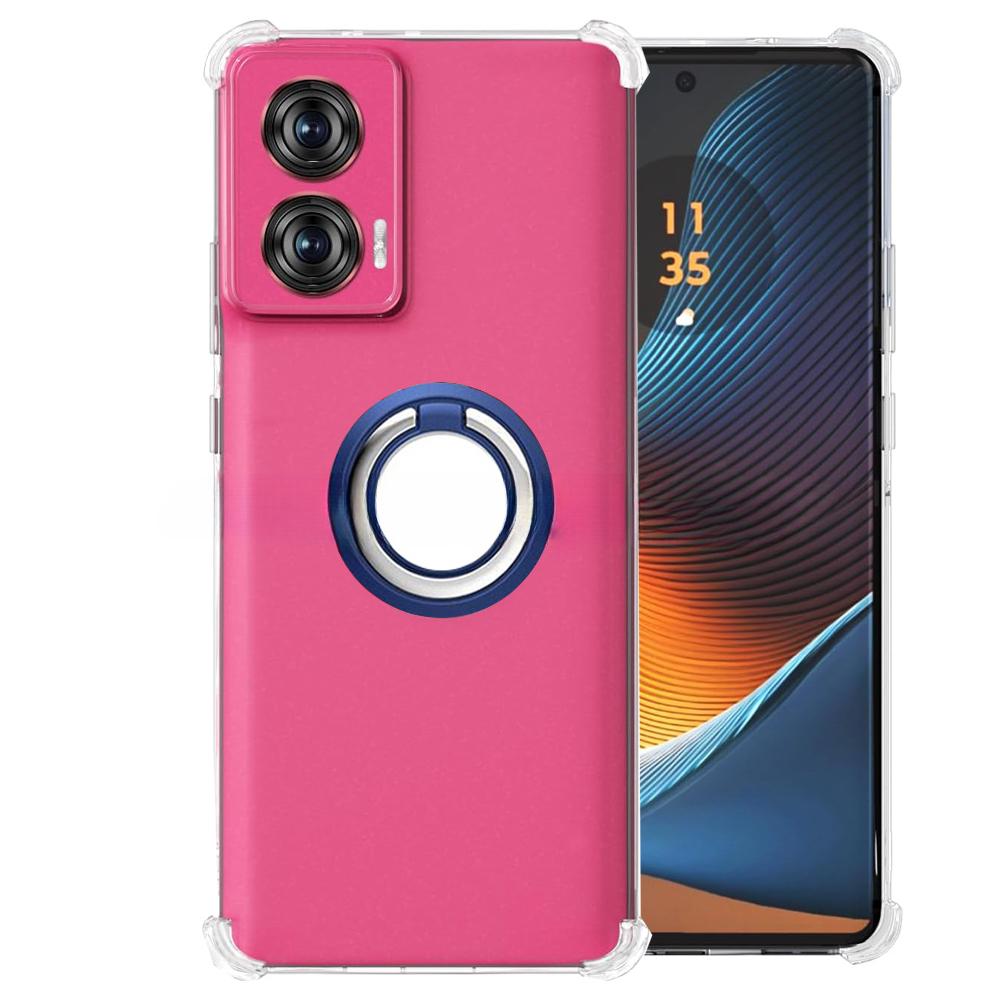 Для Moto Edge 50 Fusion 50ultra Магнитный кольцевой держатель Мягкий чехол с подушкой безопасности для Motorola Moto Edge50 Fusion 50pro X50 Ultra Противоударный Прозрачный силиконовый чехол