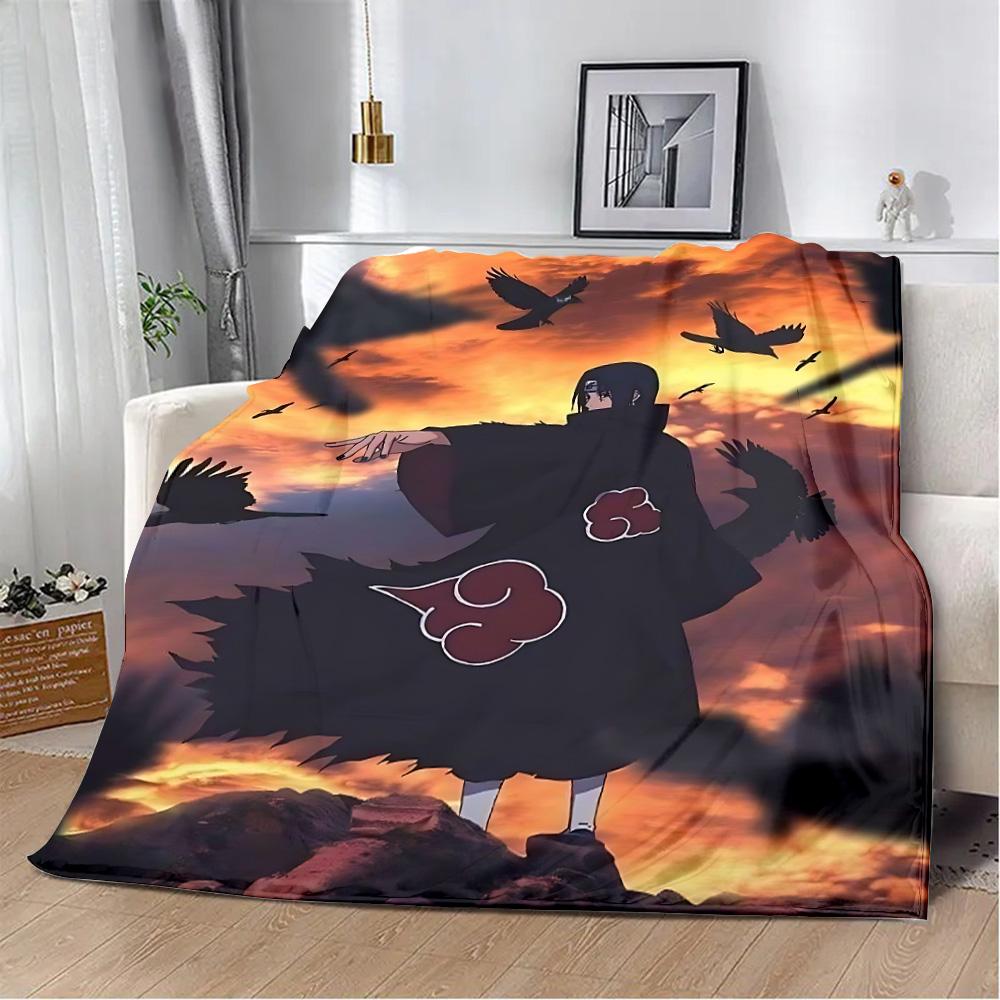 Uzumaki Uchiha Sasuke Itachis Printed Blanket Picnic Blankets Warm Blanket Soft and Comfortable Blanket Home Travel Birthday