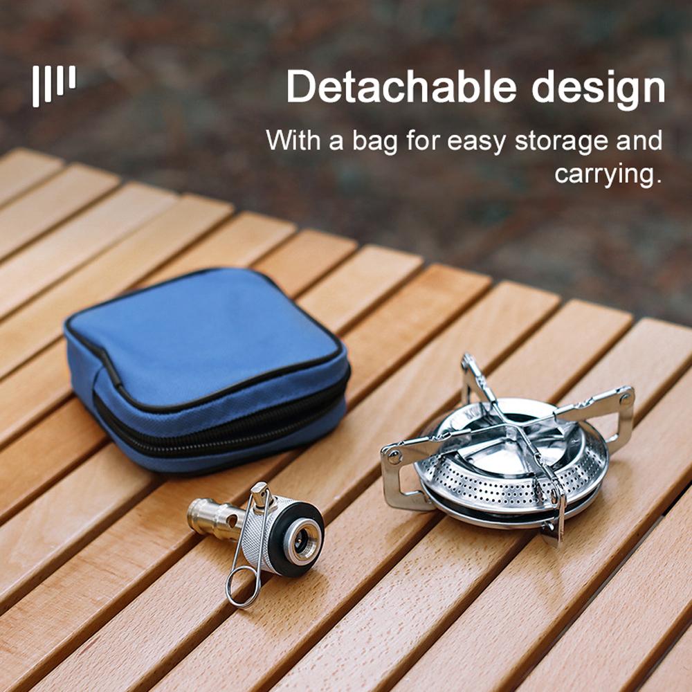 Насадки для печей для кемпинга и пикника на открытом воздухе, складные насадки для газовых плит, регулируемая огневая мощь, печь