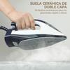 Steam Ironing Station 2800W 100 g/min ECO Function Ceramic Double-Layer Soleplate Anti-Scale Removable Tank 2 L Blue
