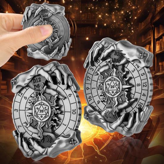 DND Dice Spinner Shadow Claws Roulette Alloy Spinner Dragon Metallic RPG Dice Roulette для игры Dungeons And Dragon, настольная игра, подарки