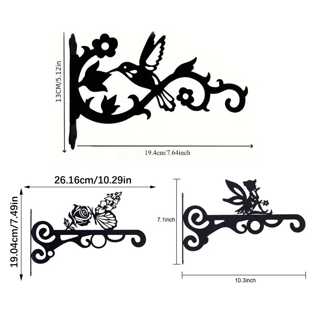 Rust Resistant Hanging Plant Hook Wall Mounted Flower Pot Hook New Plant Hanger Balcony Plants