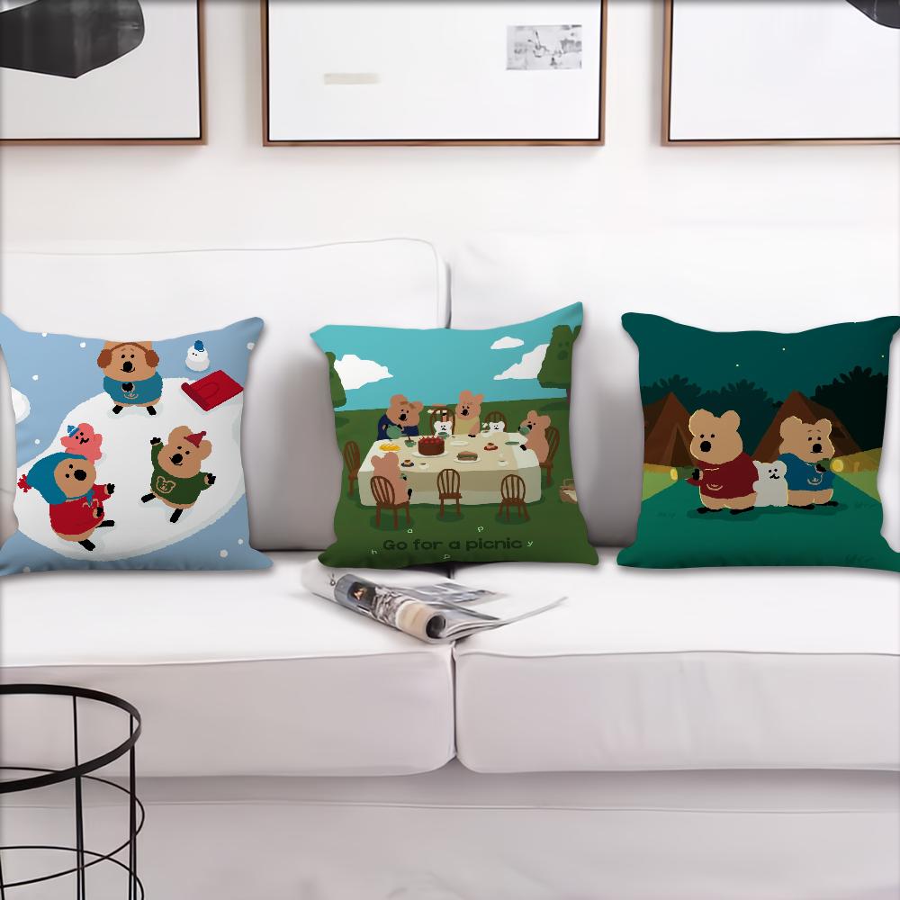 Cartoon D-Dinotaengs Cute kawaii cushion cover Pillow Cover Home Sofa living Decoration Room Office Car Nordic Simplicity