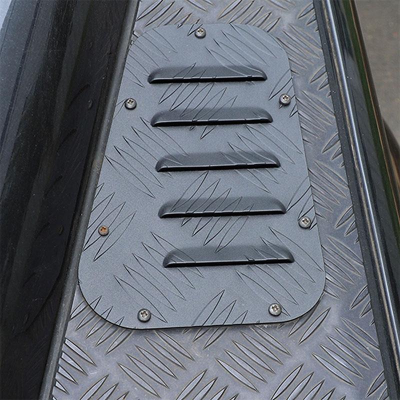 Aluminum Alloy 1 Pair Car Front Engine Hood Bonnet Vents Hood Air Outlet Trim Cover For Land Rover Defender 90 110 130