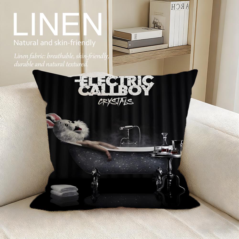Music Electric Callboy Cushion Cover Pillowcase Set Pcs x x Breathable Washable Sofa Cushion Cover