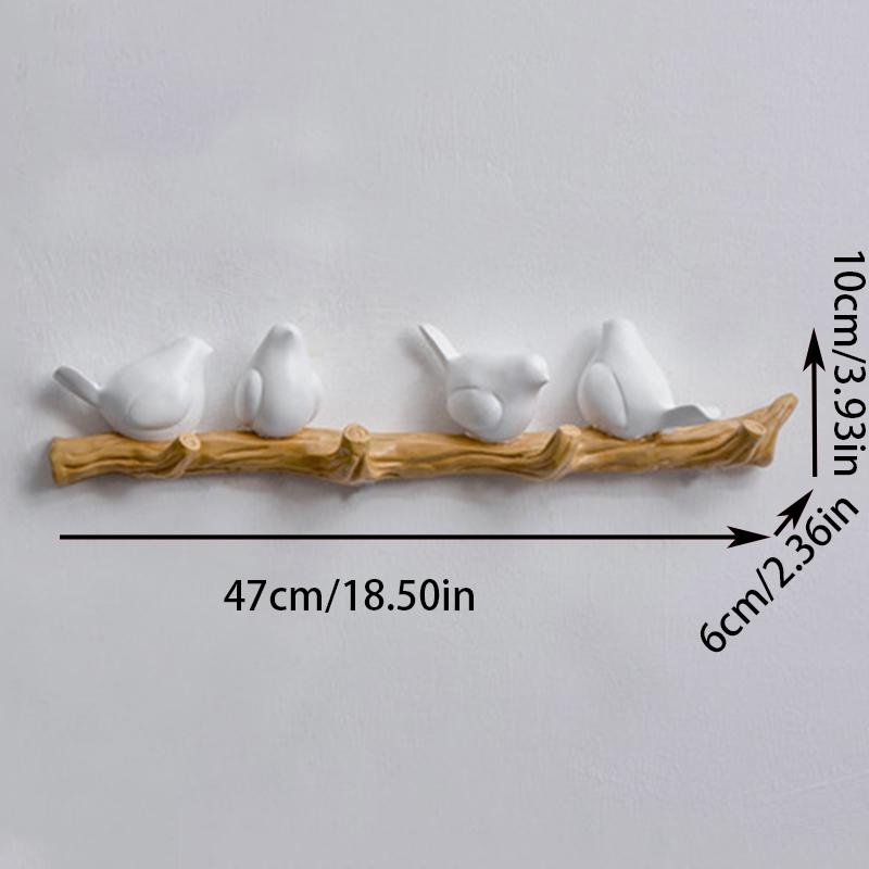 1шт. Крючок для одежды для дома, настенное крепление, без проколов, вешалка, декоративные крючки для хранения, крючок для птиц