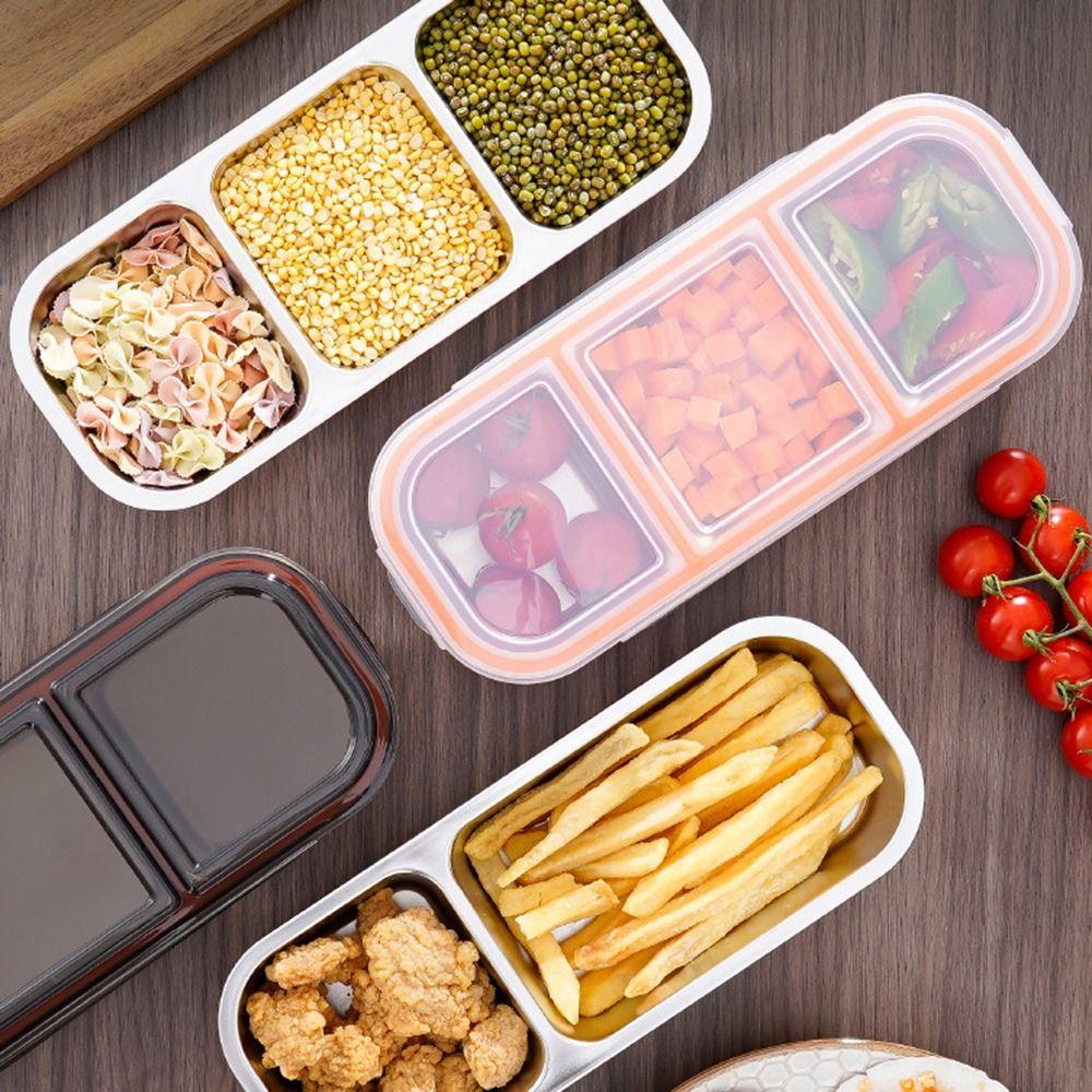 Leak-proof Food Storage Container 2/3 Grids Fruit Food Fresh Box  Kids Gift