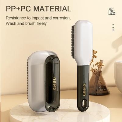 2 шт. Щетка для обуви + щетка для одежды с длинной ручкой, мягкая щетина, щетка для стирки, многоцелевая щетка для чистки одежды/обуви