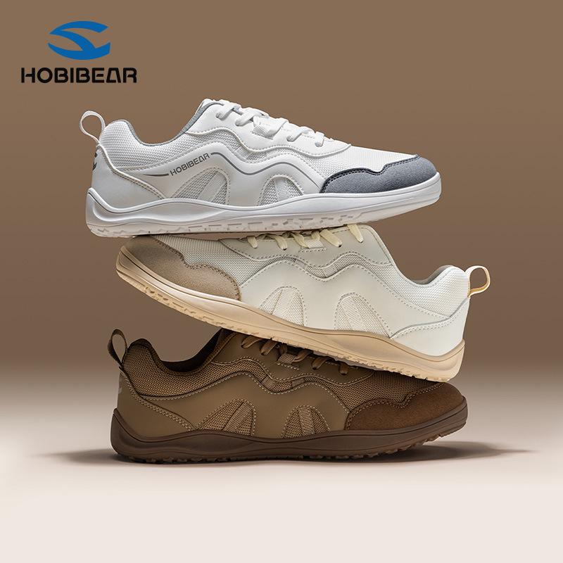 HOBIBEAR Wide-Toe Men's Comfortable Sports Shoes for Spring and Autumn - Wear-Resistant Outdoor Running and Walking Shoes.
