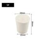 1~26pcs Lab Rubber Stoppers Solids White Tapered Plugs for Chemistry Flask Test Tube Alkali-Resistant Sealing Bungs 7