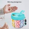 Pill Dispenser with 7 Compartments Anti-Mix Design Easy Access Pill Bottle