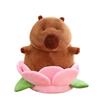 New Lotus Eggplant Hat Backpack Capybara Doll Ugly Cute Kapibara Dolphin Boy Plush Toy Grab Machine