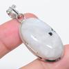 Natural Moonstone Gemstone 925 Sterling Silver Jewelry Pendant 1.97" T8P06