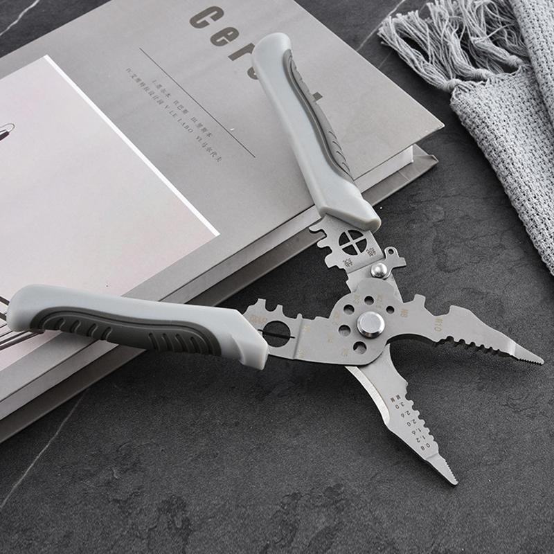 Инструмент для снятия изоляции, плоскогубцы для зачистки, регулируемый инструмент для зачистки электрических проводов, нескользящий инструмент для снятия изоляции, кримпер для электрического кабеля