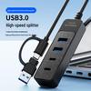 USB-C 3.0 удлинитель: 4-портовый Type-C хаб для расширения компьютера и планшета