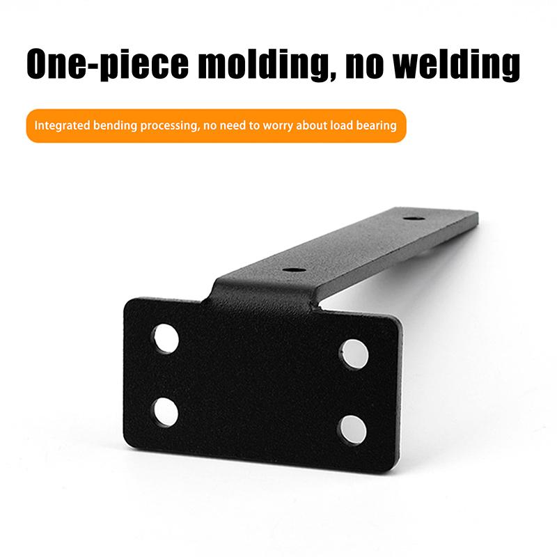 1 комплект сверхпрочных чугунных кронштейнов для полок, плавающие кронштейны для полок, толщина 4 мм, невидимые L-образные кронштейны для поддержки полок