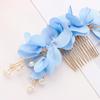 Fashion  Wedding Hair Jewelry Hair Combs Bridal Clips Red Flower Hair Pin  Bridesmaid Tiara