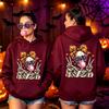 Skeleton Halloween Hoodie Men Women Vintage Horror Skull Graphic Pullover Sweatshirt Spooky Gothic Hoodies