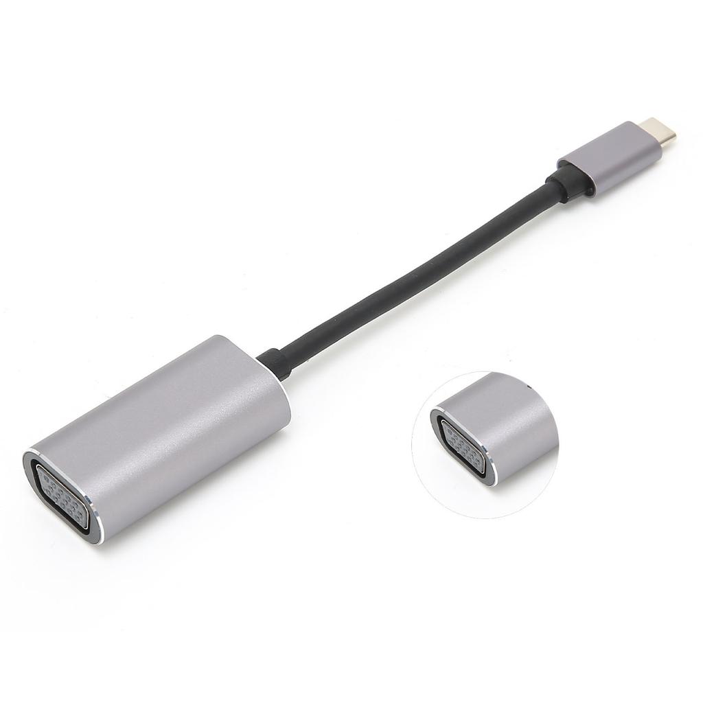 Адаптер Type-C на VGA Plug and Play Самопитающийся Кабельный Коннектор для Displayport 1.2 Altmode