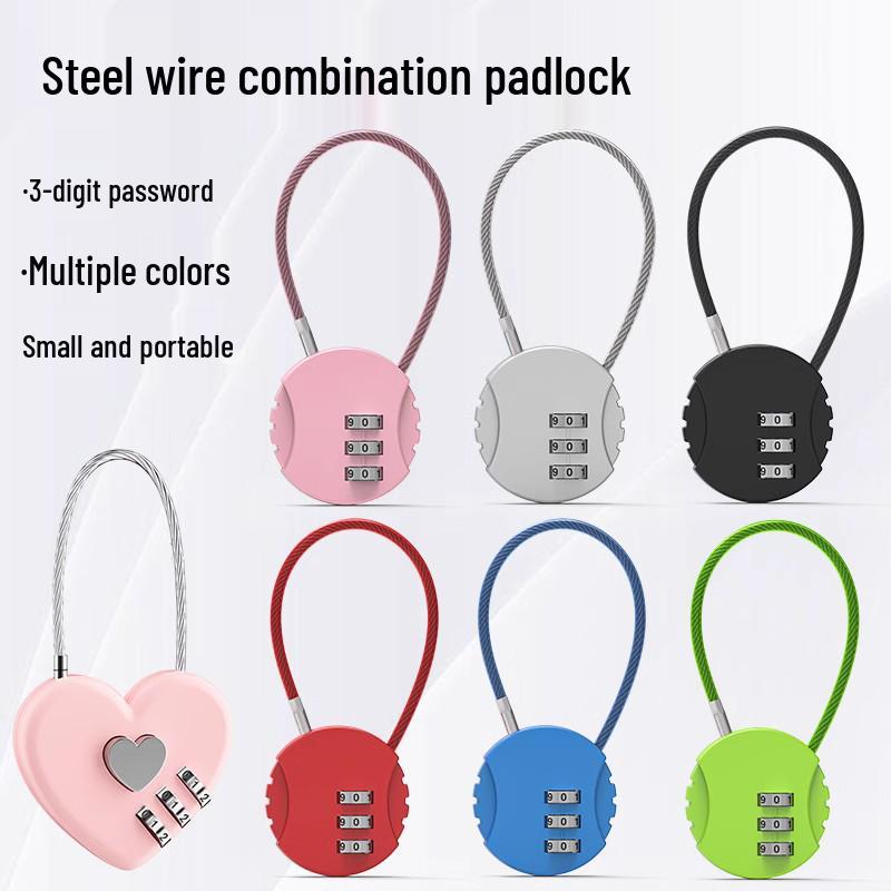 Mini Padlock: Ideal for Dormitory Lockers, Suitcases, Helmets, and Bags