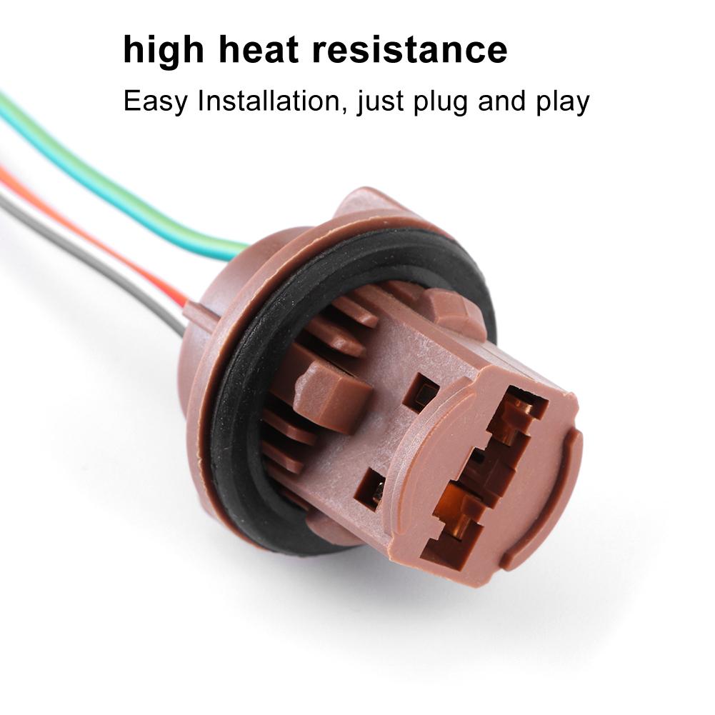 2 шт. автомобильные тормозные огни жгут проводов ходовых огней разъем для 7440 7441 7443 7444 T20 992A лампы