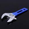 1 Pcs 8” Short Handle Adjustable Wrench Oversized Open Bathroom Wrench Mini Small Board Large-diameter Adjustable Short Handle