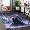 3D-печатный коврик Эльза, Холодное сердце, Снежинка, Противоскользящий коврик для офиса, стирающийся в машине, для гостиной, спальни, офиса - Разные размеры