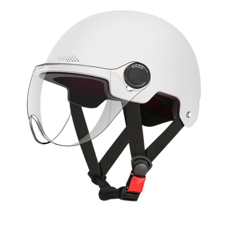 Шлем Электромобиль Женский и Мужской Мотоциклетный Аккумуляторный Автомобиль Полушлем Летняя Защита от Солнца Полный Шлем Оптом Езда Дышащий и Легкий