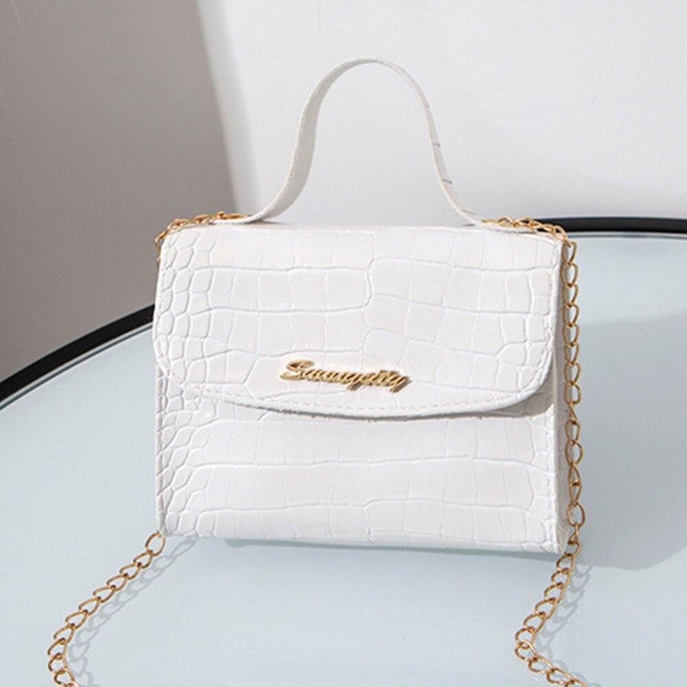 Casual Trend Women Messenger Bag Fashion Pattern Female Shoulder Bag Handbag With Chain Strap Ladies Crossbody Bags