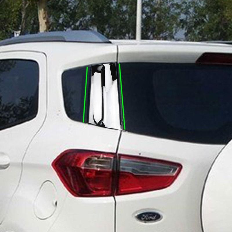 2 шт. ABS Хром для Ford Ecosport 2013-2017 Автомобильный Задний Спойлер Боковое Крыло Накладка Декоративная Наклейка Стайлинг Аксессуары