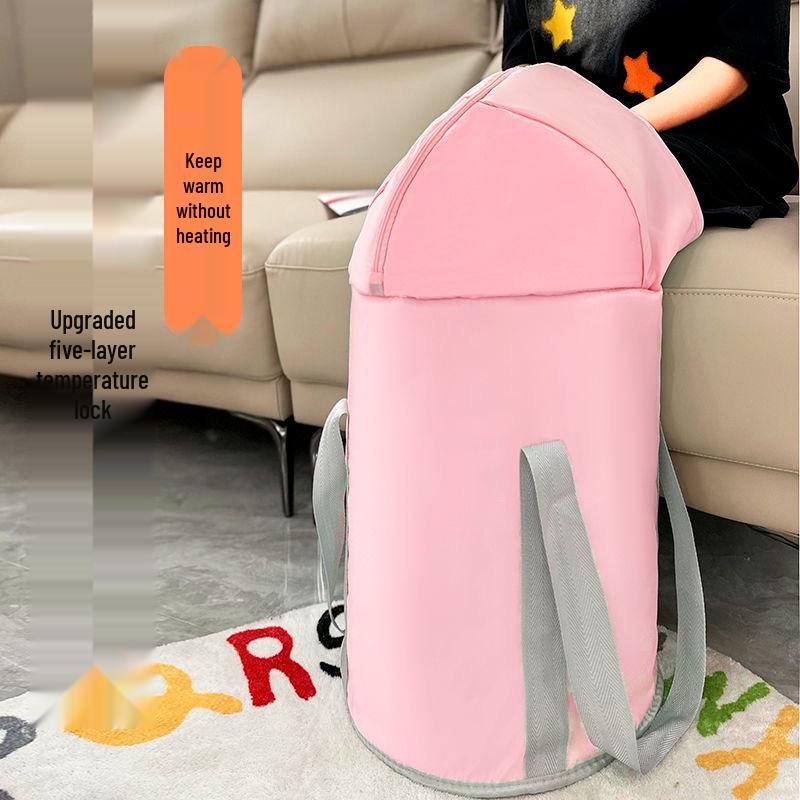 Портативная складная ванночка для ног выше колена: Изолированная глубокая ванночка для ног для домашней фумигации