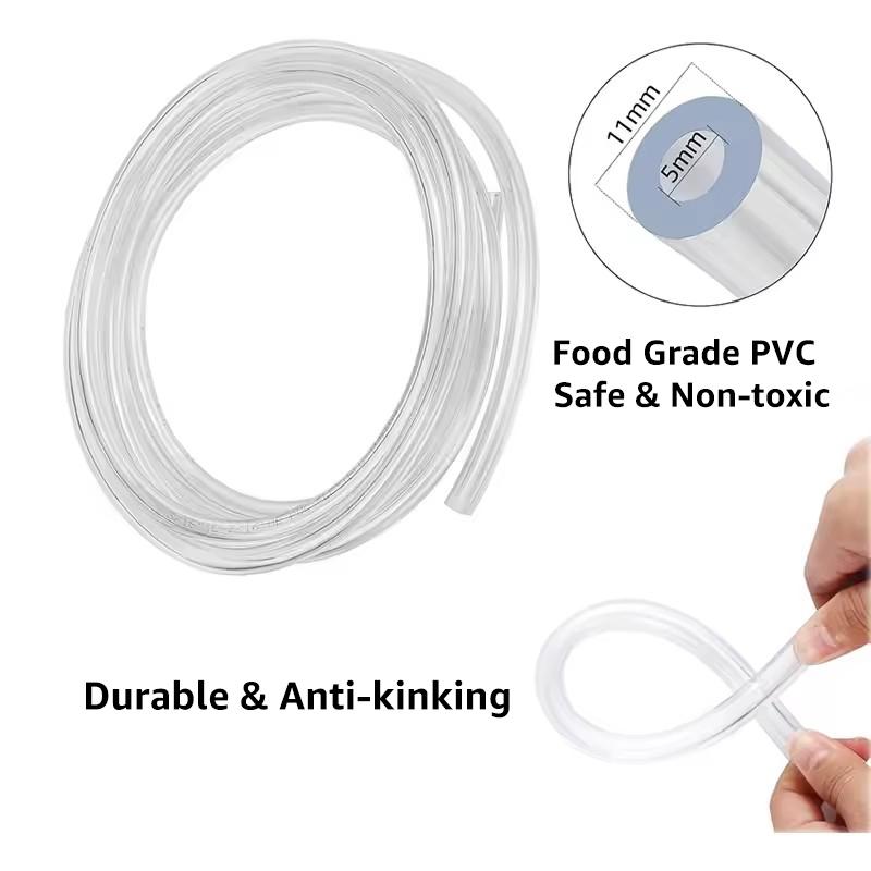 Draft Beer Line Cleaning Kit,1/4'' Barb Cleaning Jumper with 60cm PVC Hose,1-1/8" Thread Special for Standard American Beer Tap