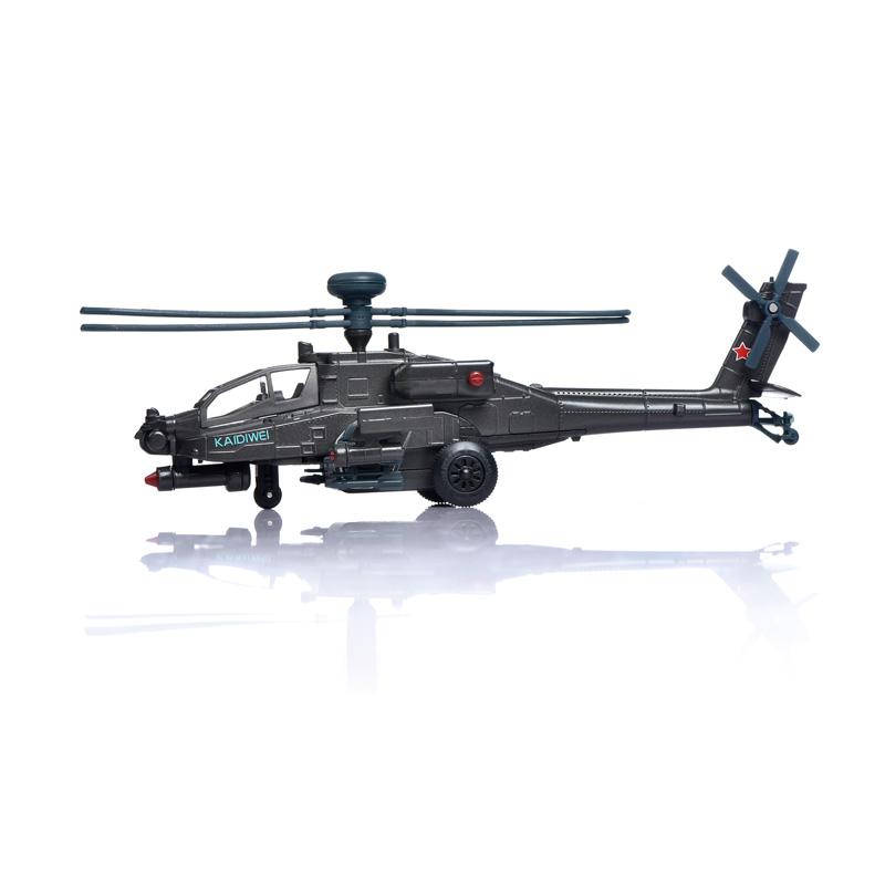 1:64 Ач-64 Боевой вертолет Apache Металлический литой модель самолета Настольный дисплей Коллекционный орнамент Праздничный подарок Подарки