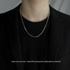 Men's Trendy Titanium Steel Snake Bone Chain Necklace - Versatile, Plain, and Stylish Clavicle Chain