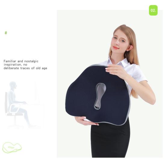 Эргономичная подушка для ягодиц, подушка для сиденья при геморрое, U-образная, для уменьшения давления на копчик, поддержка из пеноматериала с эффектом памяти